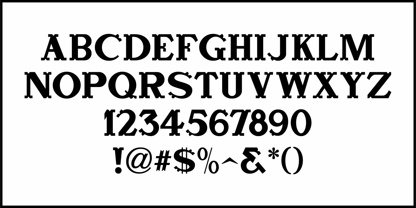 Horse Thief Font Poster #3