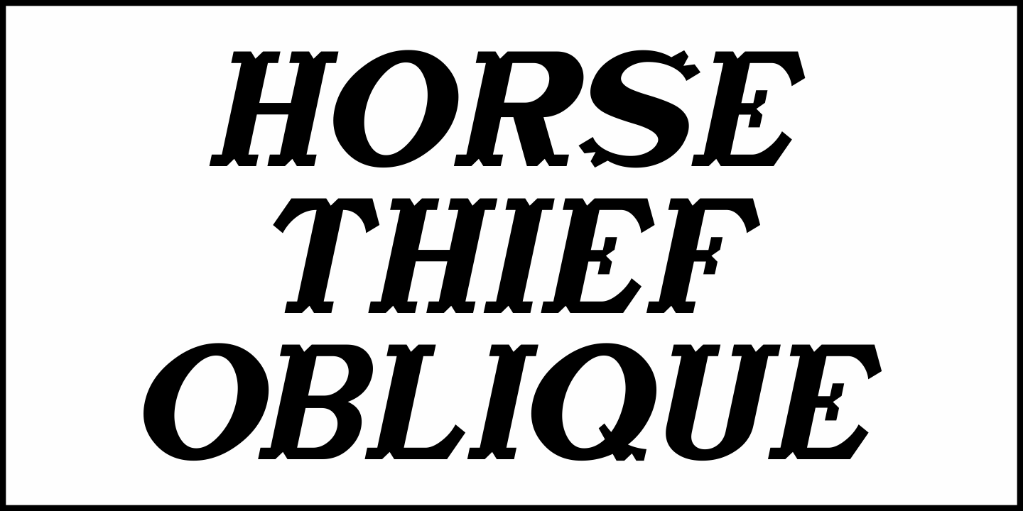 Horse Thief Font Poster #4