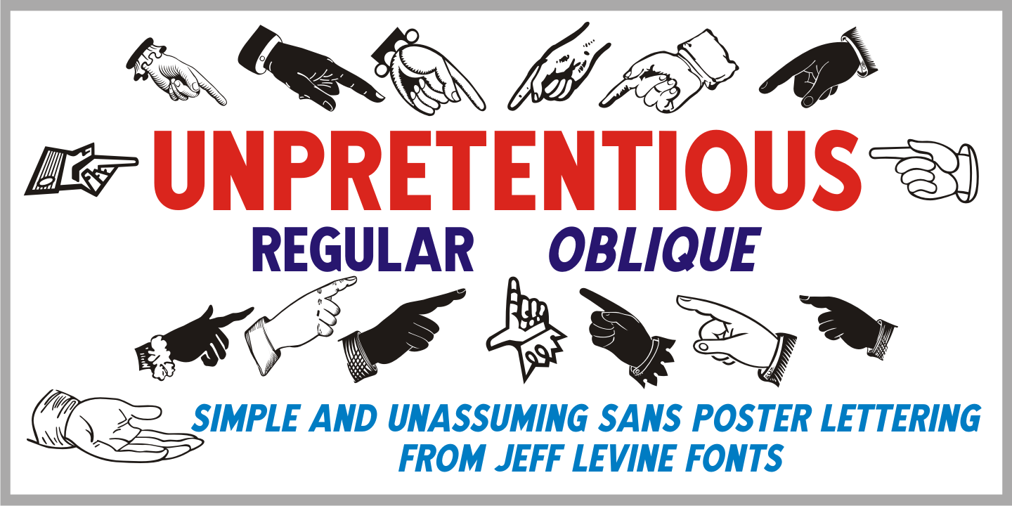 Unpretentious Font Family