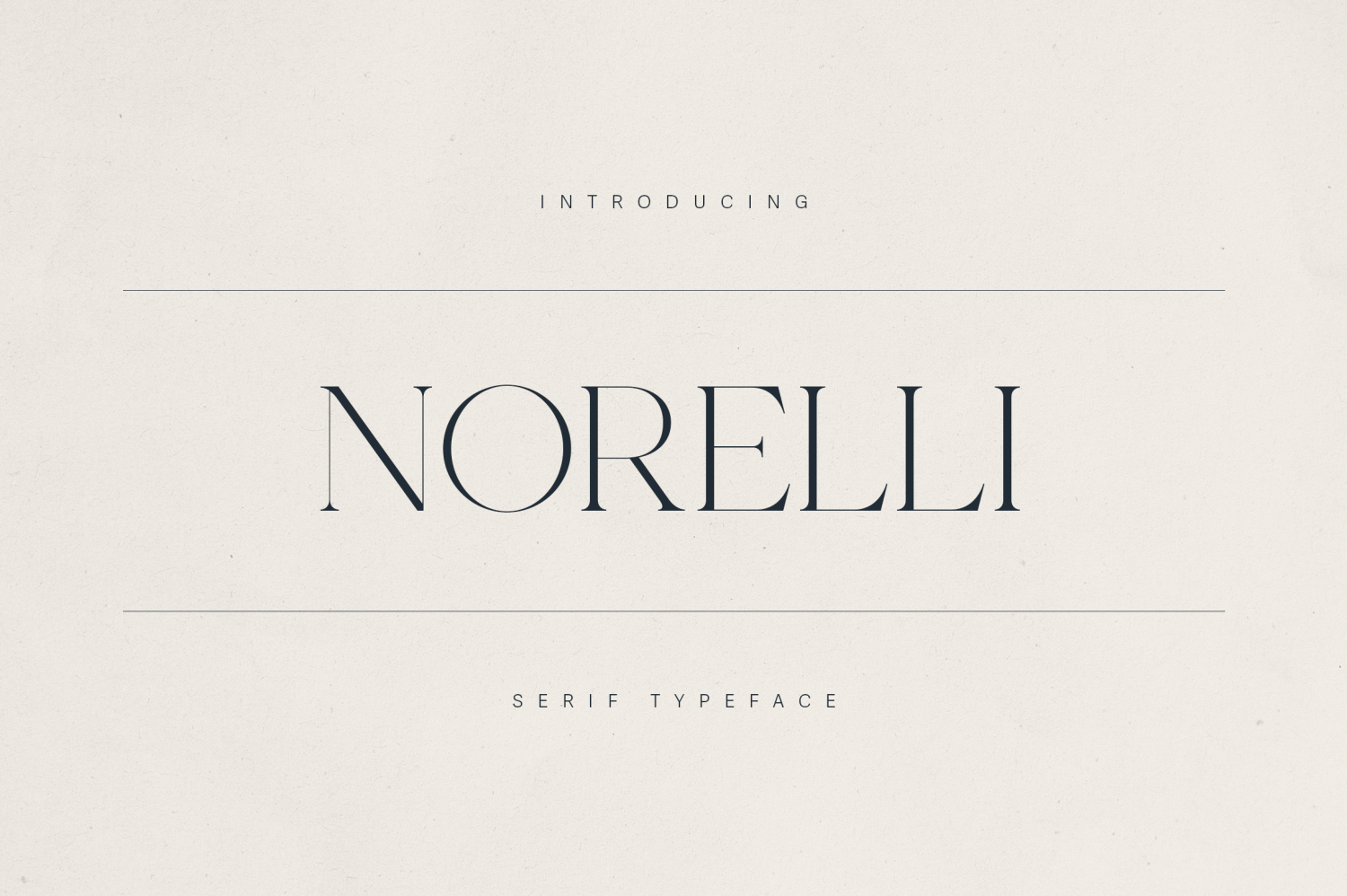 Norelli Font Poster #1