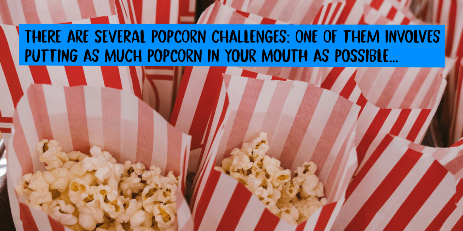 Popcorn Challenge Font Poster #1