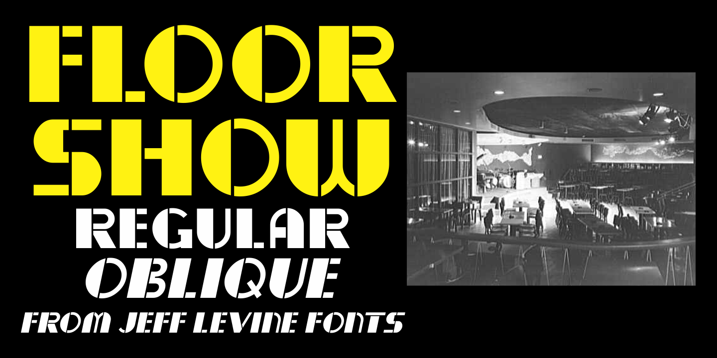 Floor Show Font Family Poster