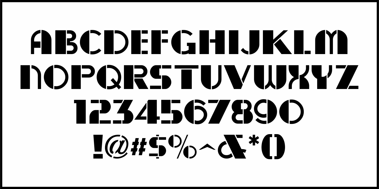 Floor Show Font Poster #1