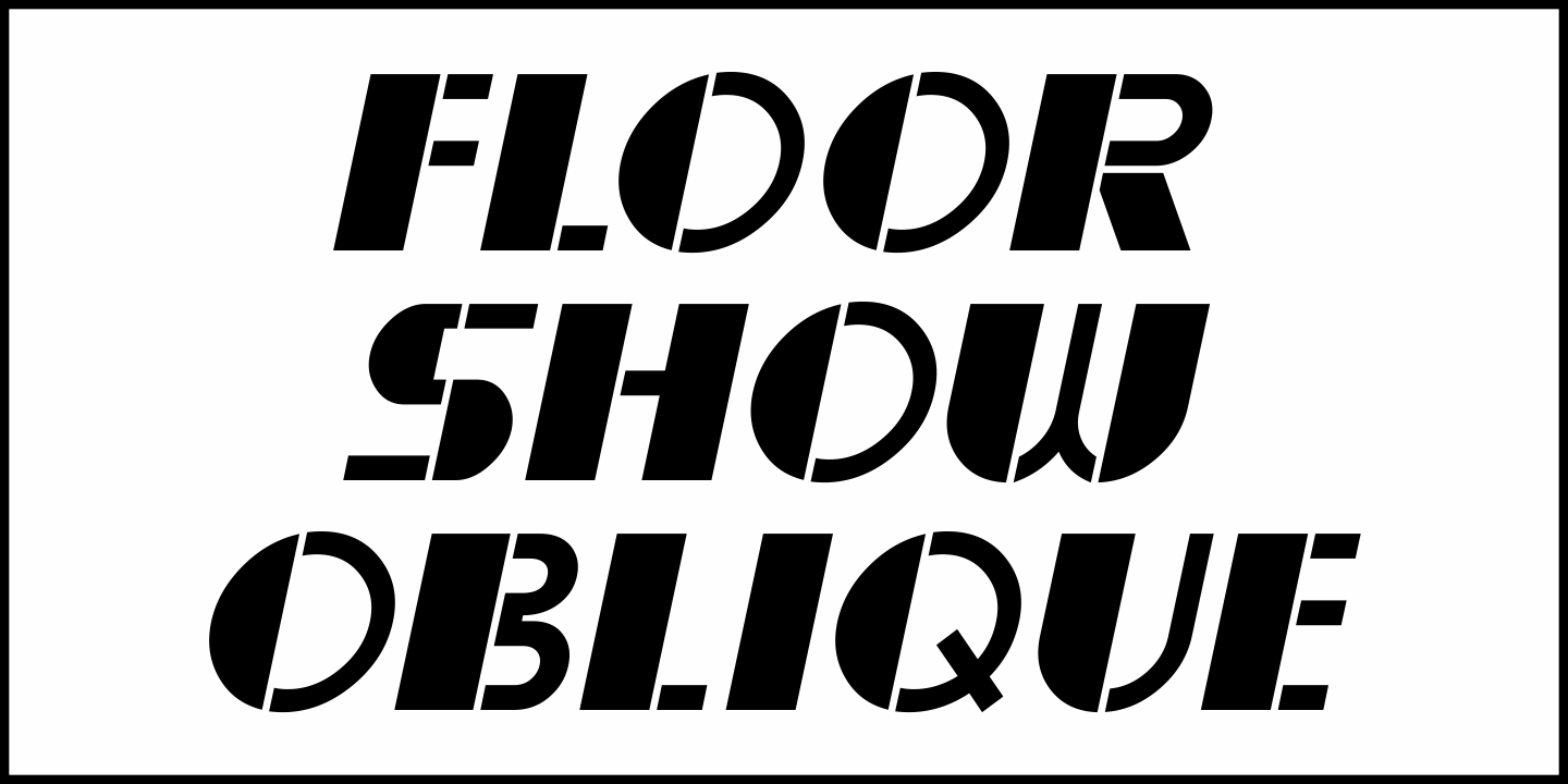 Floor Show Font Poster #1