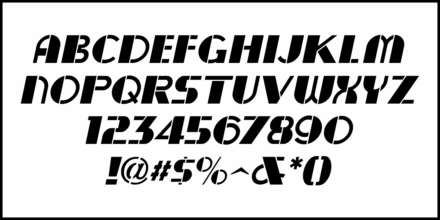 Floor Show Font Poster #1