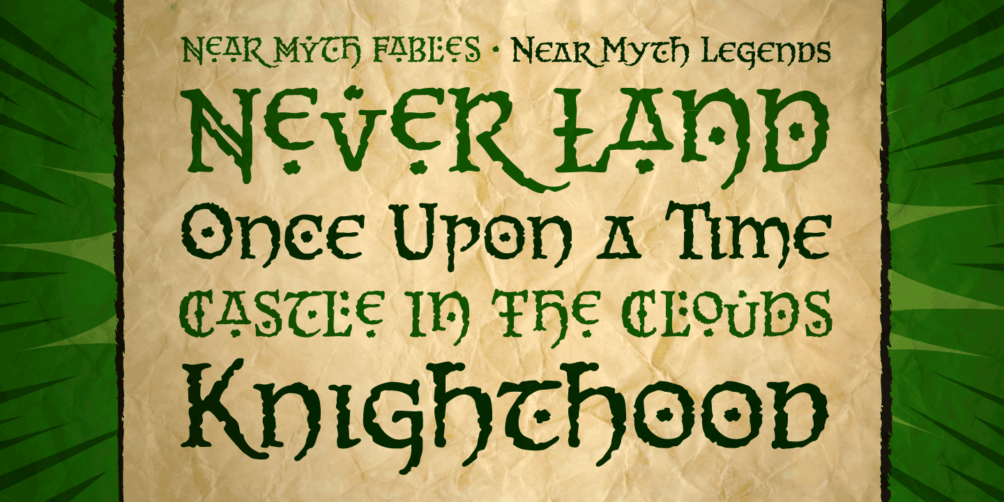 Near Myth Font Poster #1