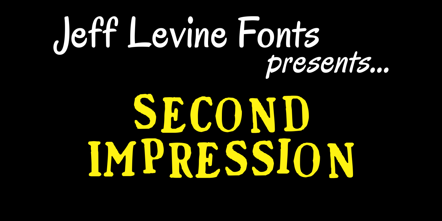 Second Impression Font Poster #1