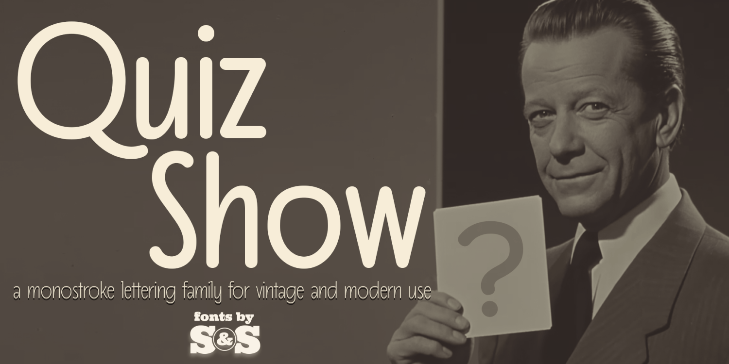 Quiz Show Font Poster #1
