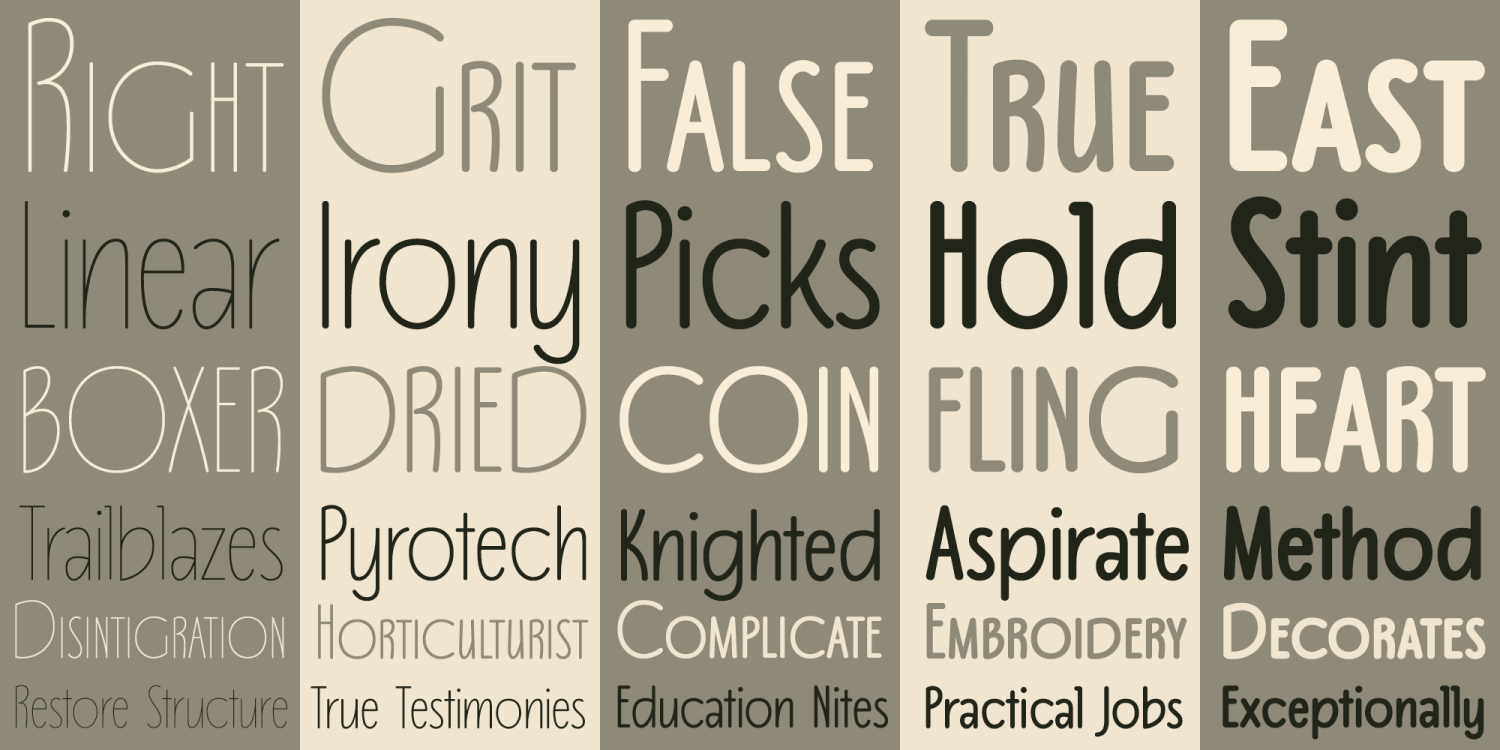 Quiz Show Font Poster #1