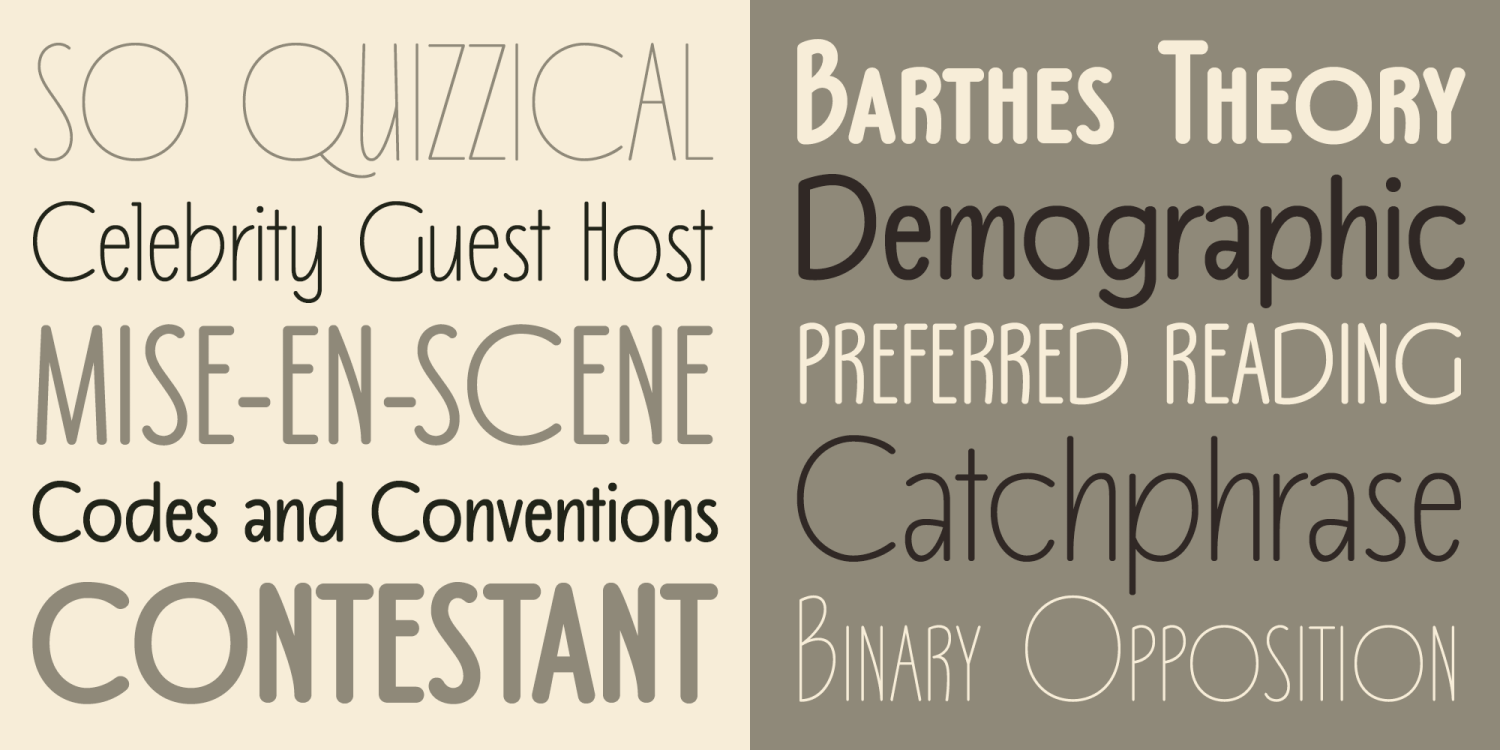 Quiz Show Font Poster #1