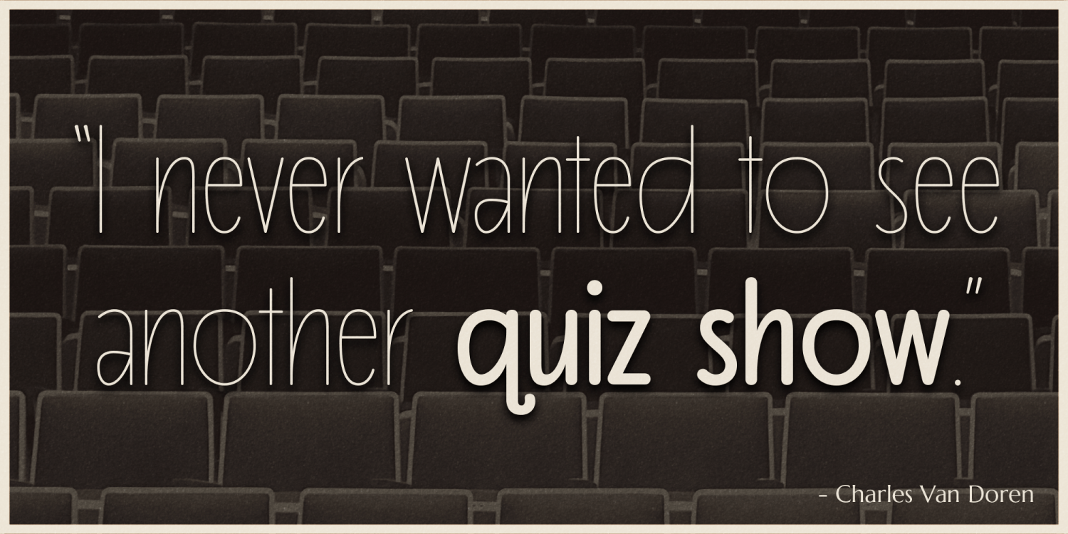 Quiz Show Font Poster #1