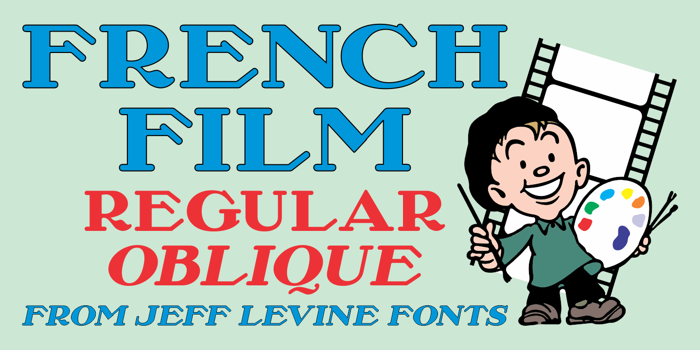 French Film Font Poster #1
