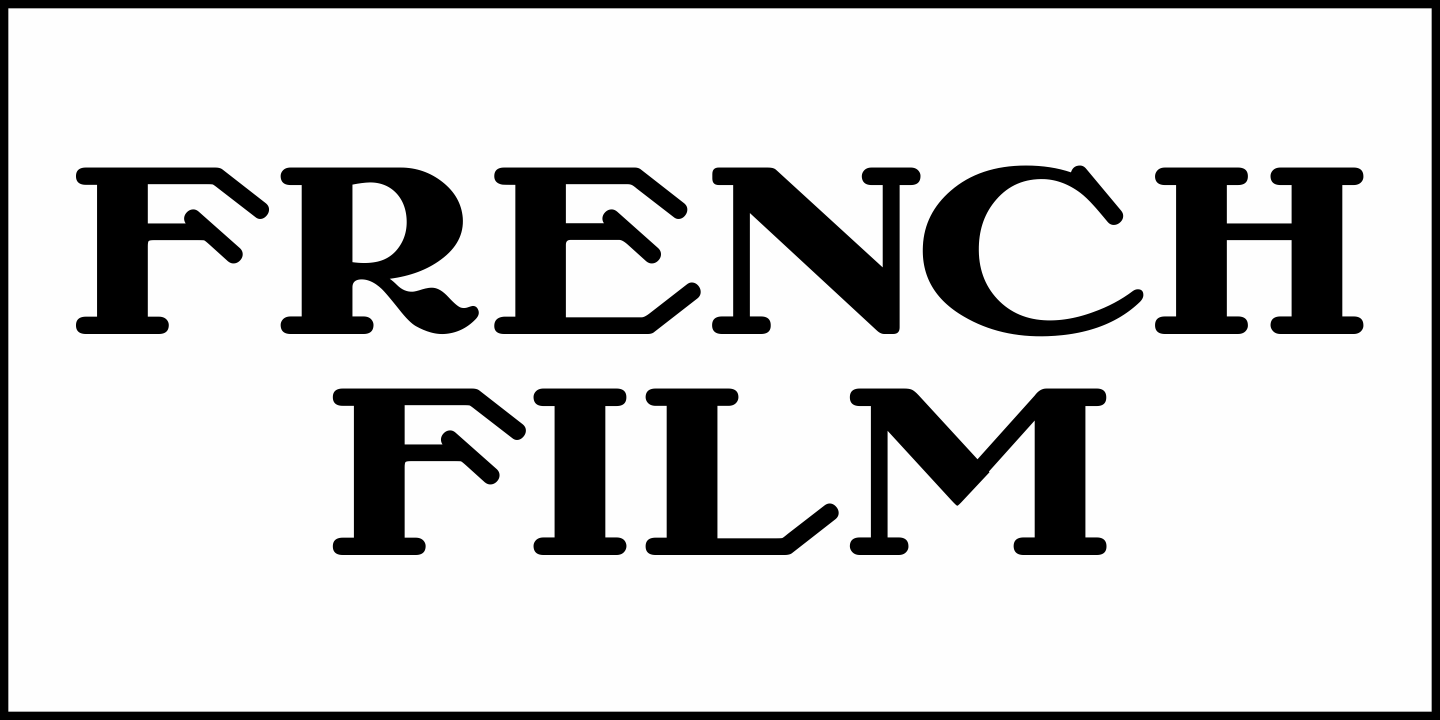 French Film Font Poster #1