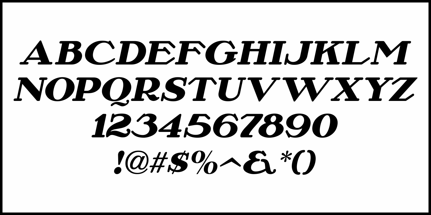 French Film Font Poster #1