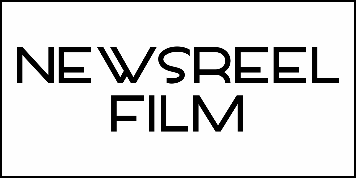 Newsreel Film Font Poster #1