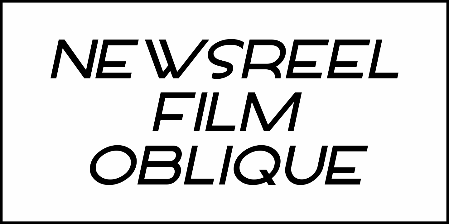 Newsreel Film Font Poster #1