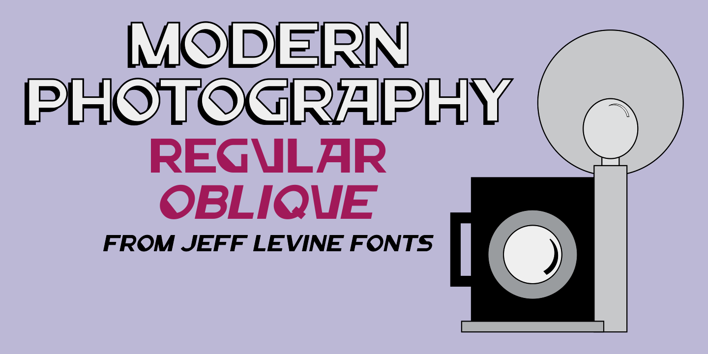 Modern Photography Font Poster #1