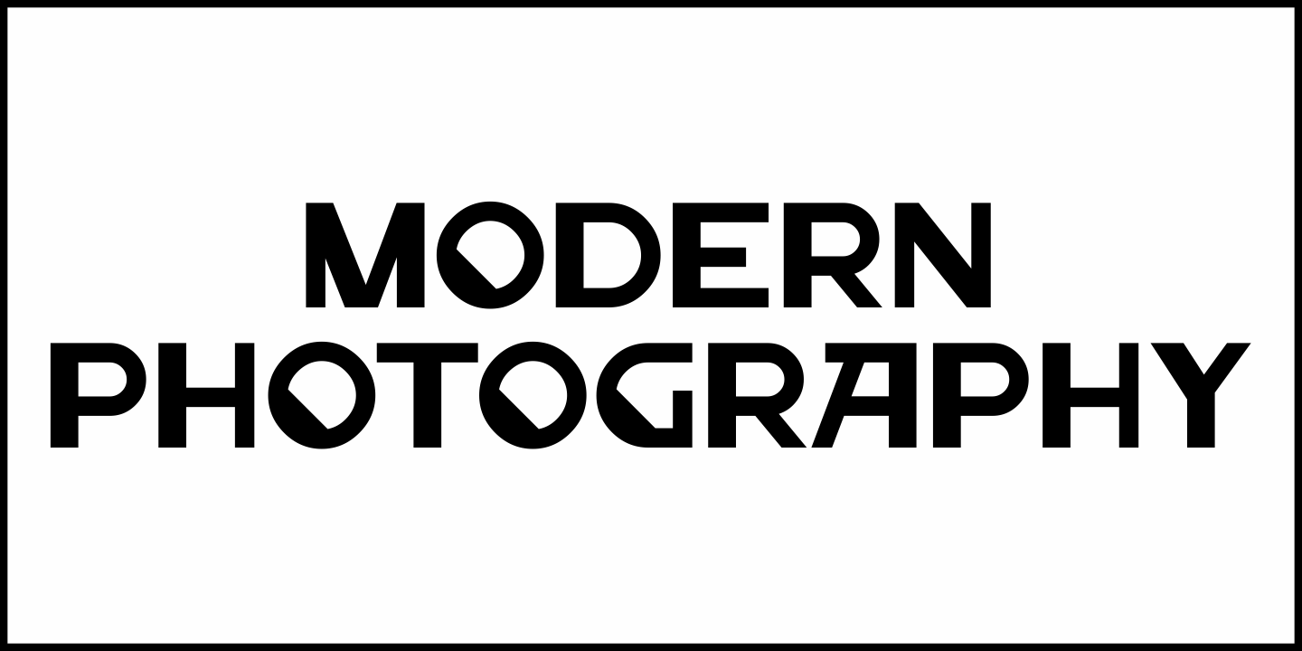 Modern Photography Font Poster #2