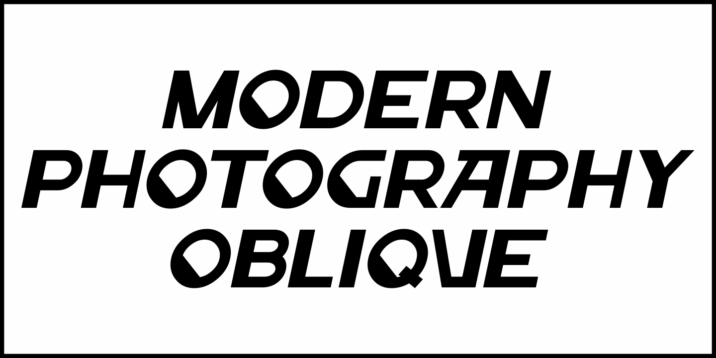 Modern Photography Font Poster #4