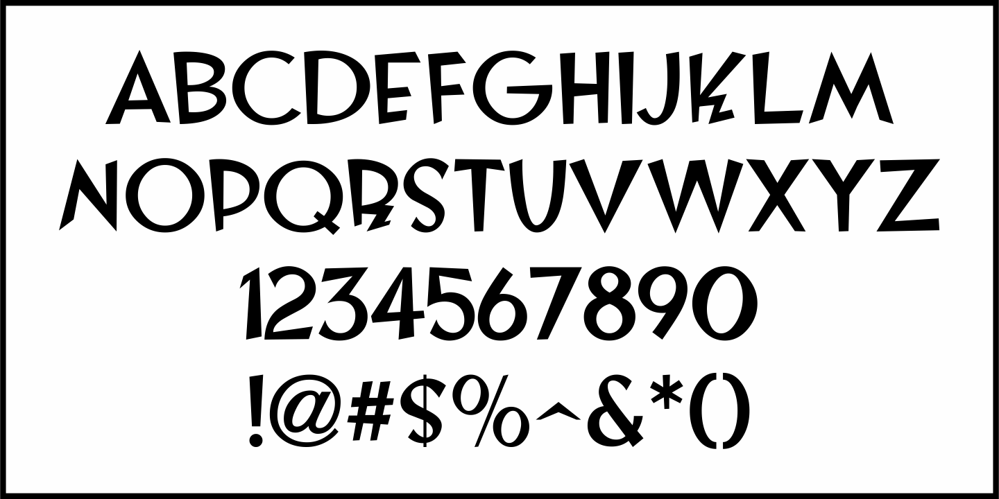 Film Preview Font Poster #3