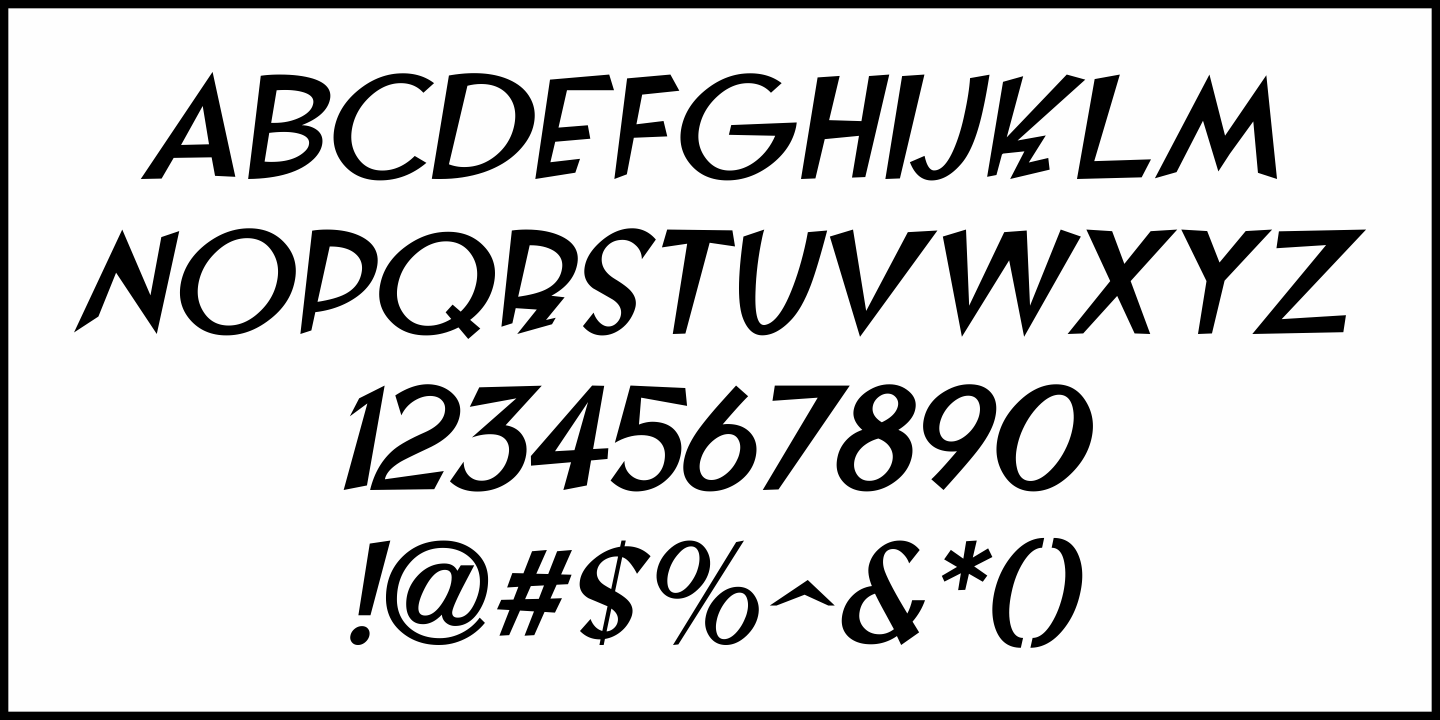 Film Preview Font Poster #5
