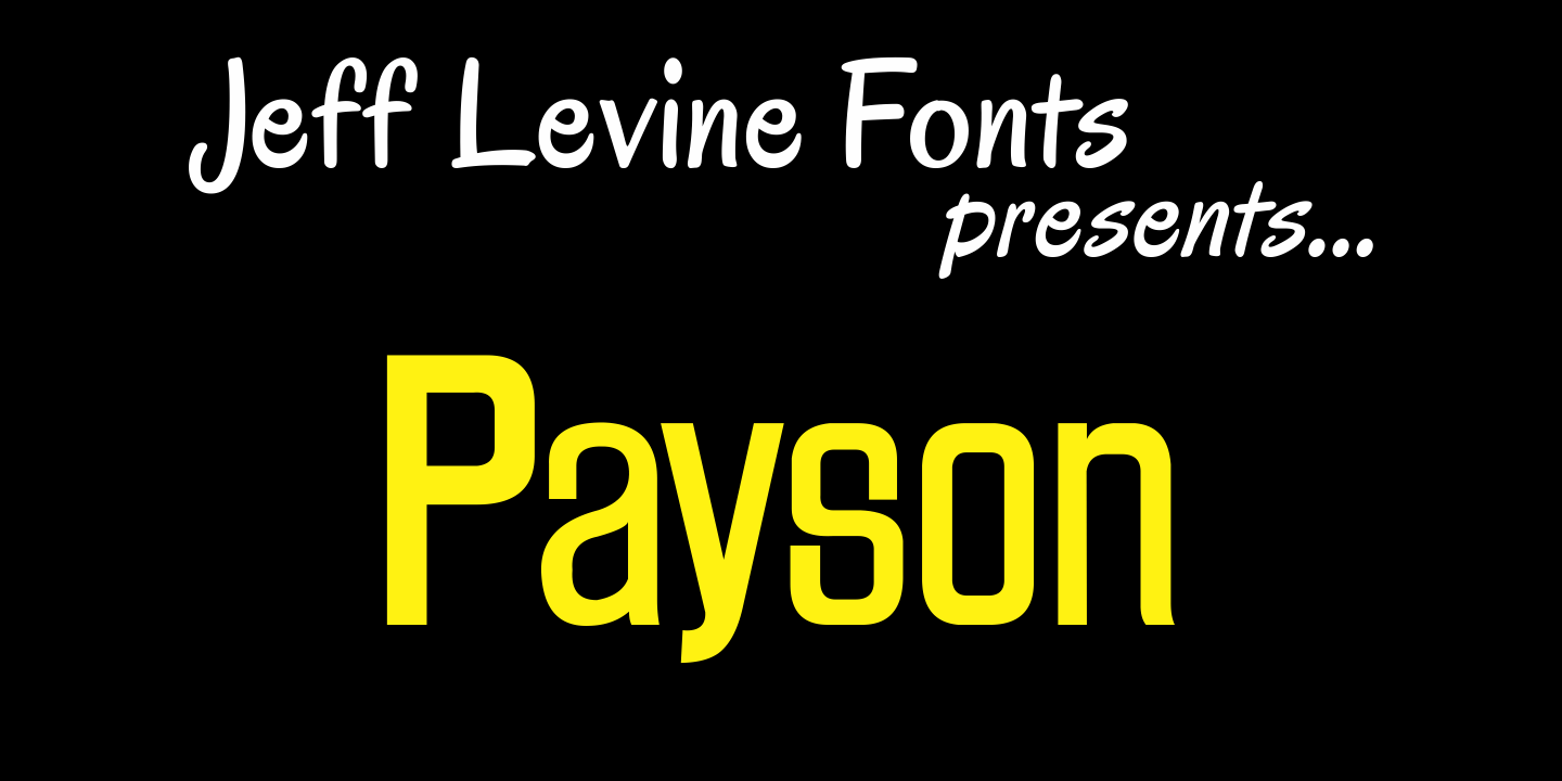 Payson Font Poster #1