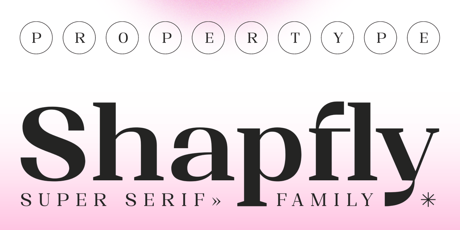 Shapfly Font Poster #1