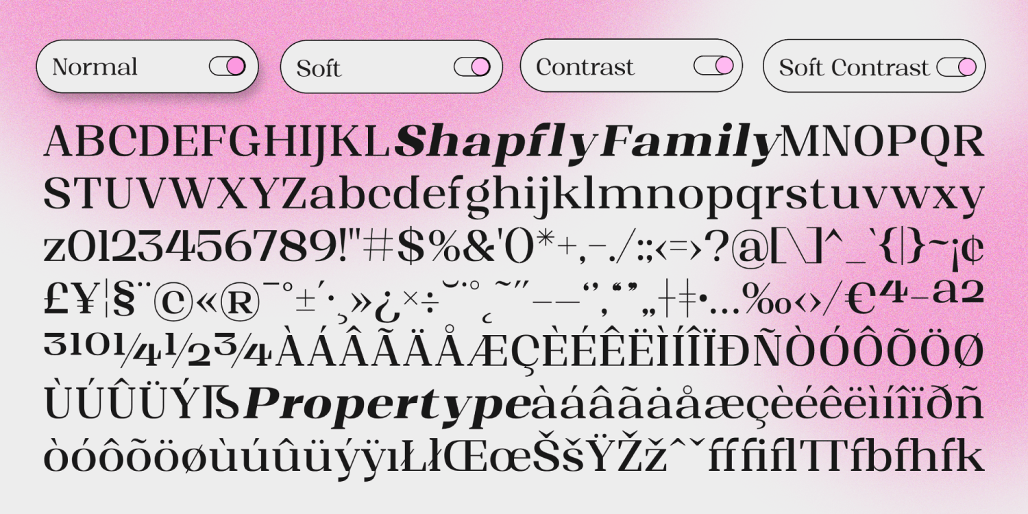 Shapfly Font Poster #14