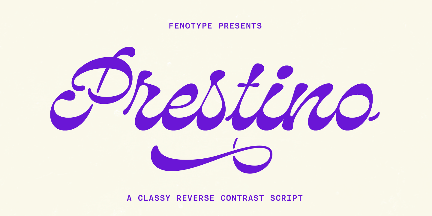 Prestino Font Family Poster
