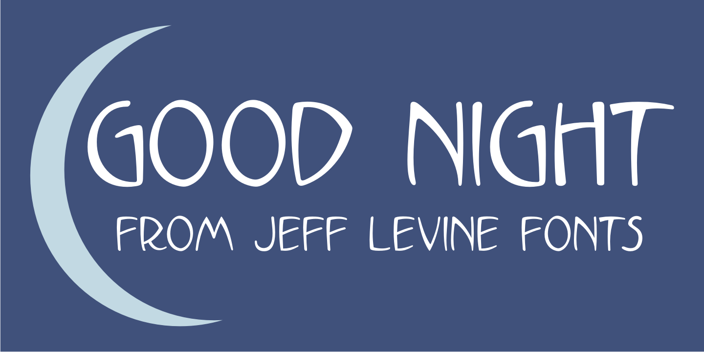 Good Night Font Poster #1