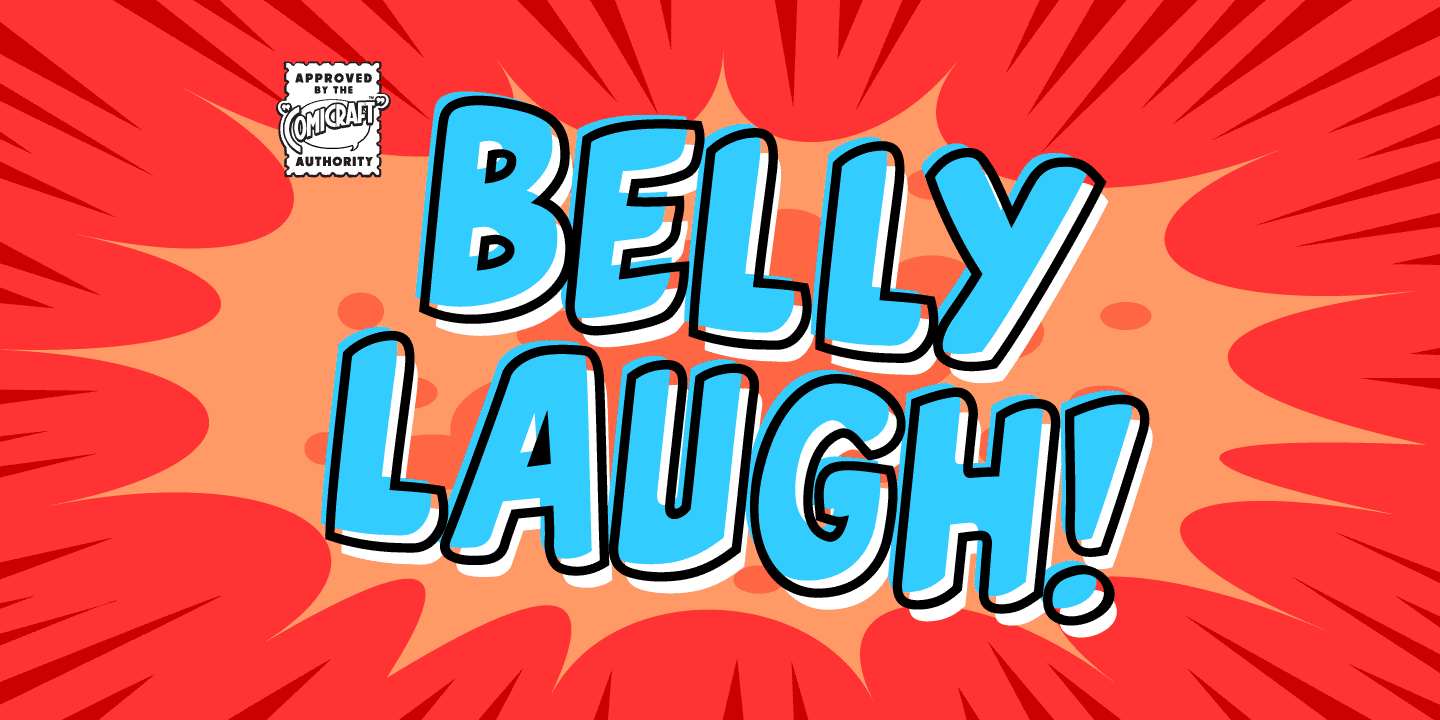 Belly Laugh Font Poster