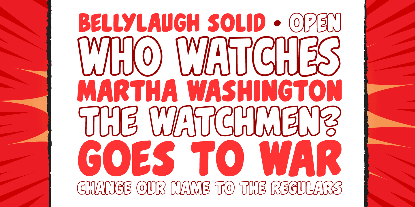 Belly Laugh Font Poster #1