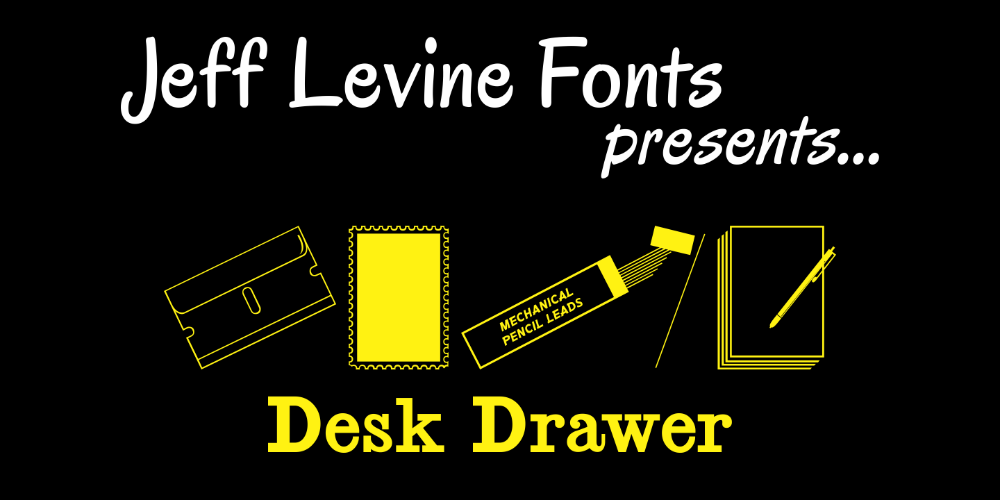 Desk Drawer Font Poster #1