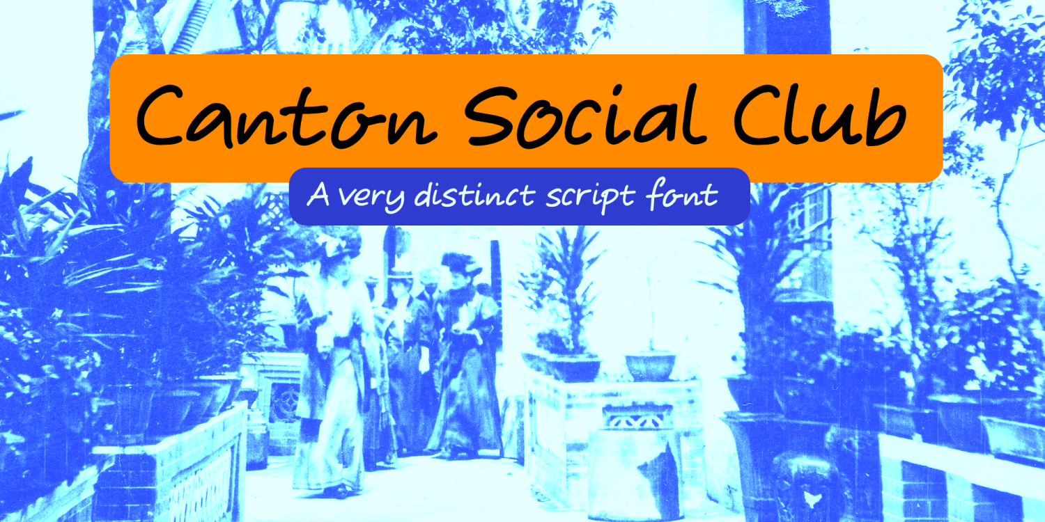 Canton Social Club Font Poster #1