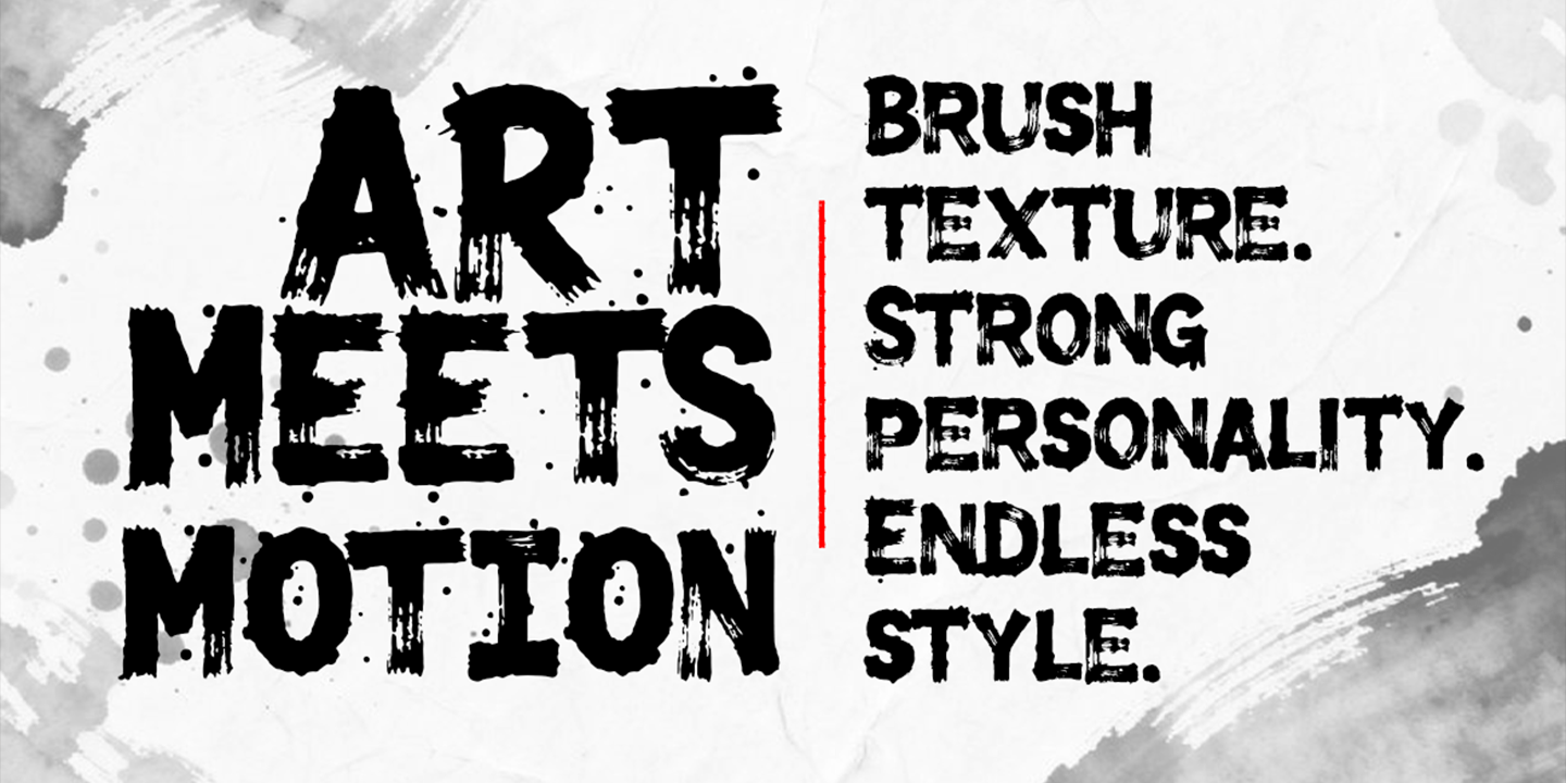 Permeate Brush Font Poster #2