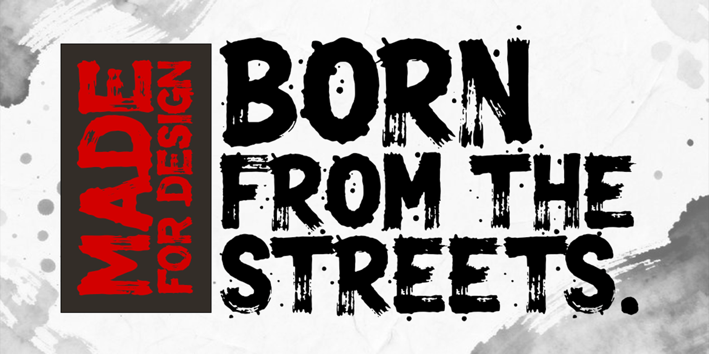 Permeate Brush Font Poster #3