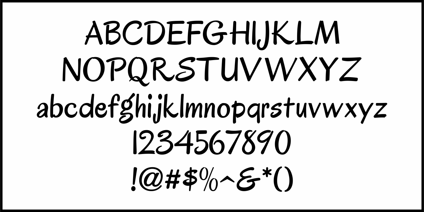 Show Card Painter Font Poster #3