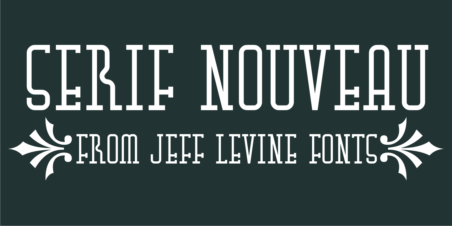 Serif Nouveau Font Family Poster