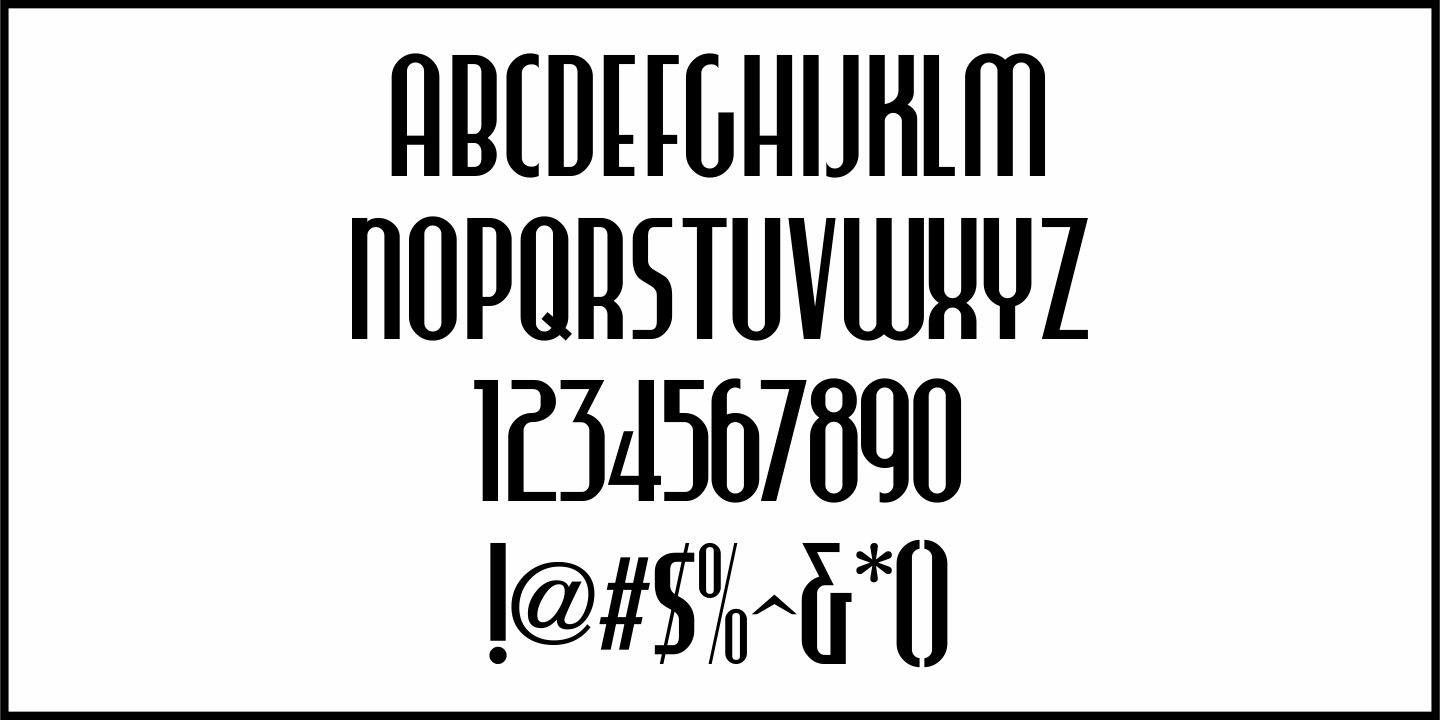Counter Service Font Poster #3