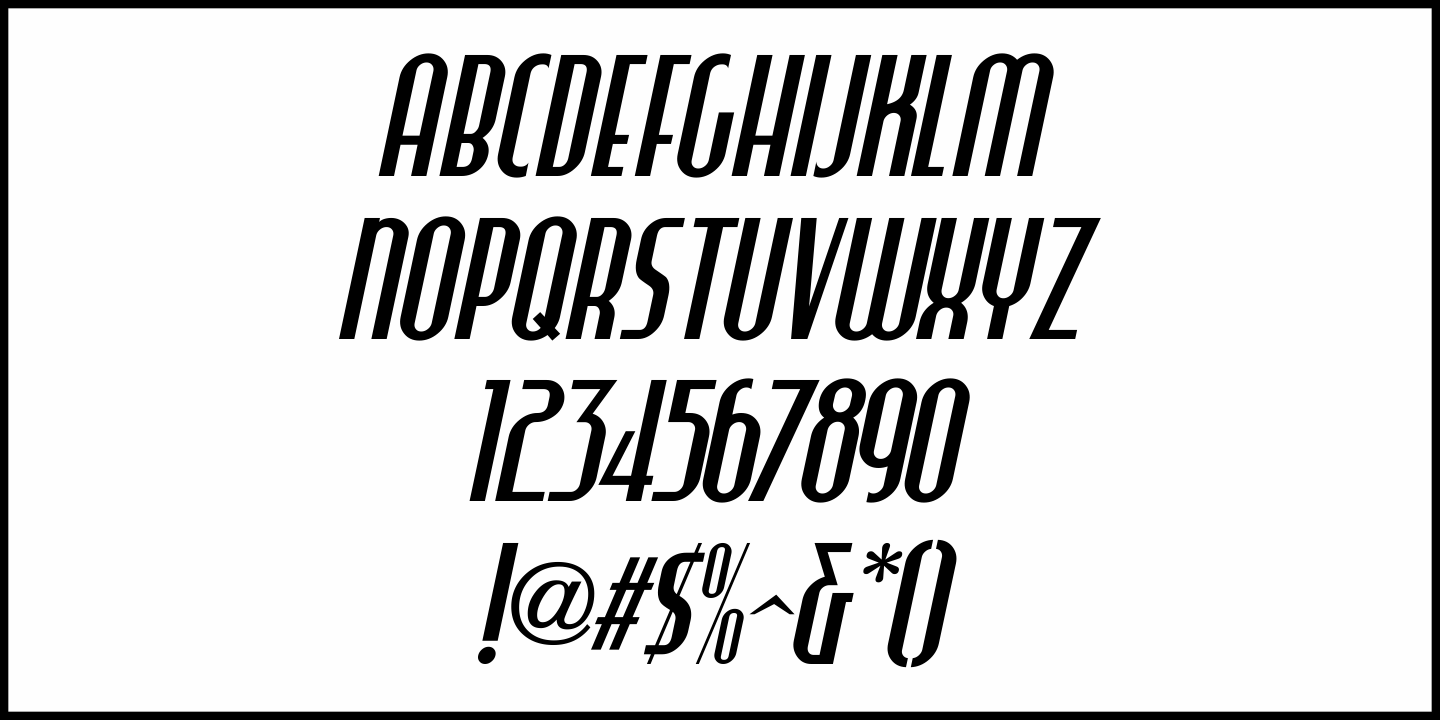 Counter Service Font Poster #5