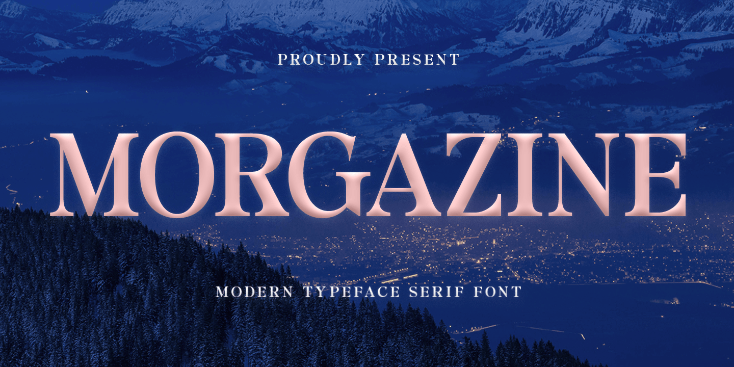 Morgazine Font Family Poster