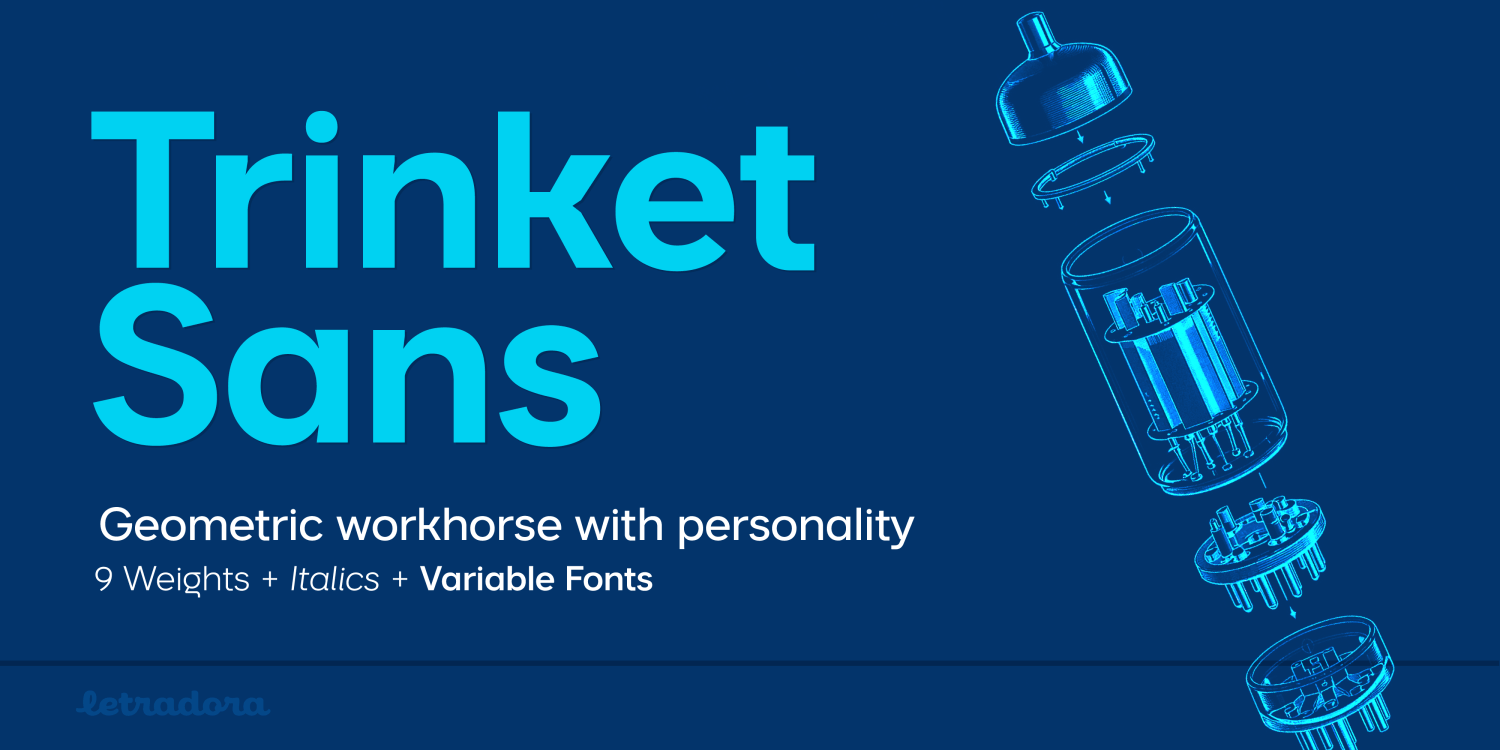 Trinket Sans Font Poster