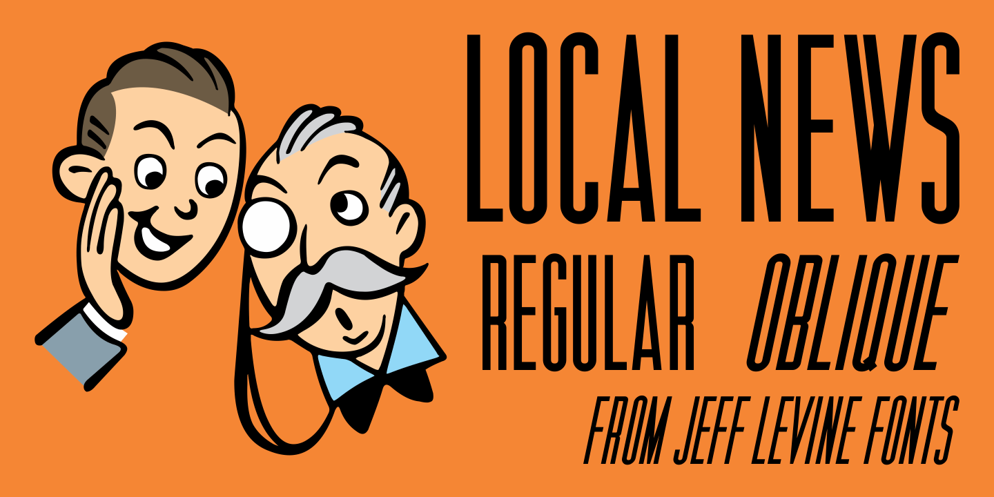Local News Font Poster #1