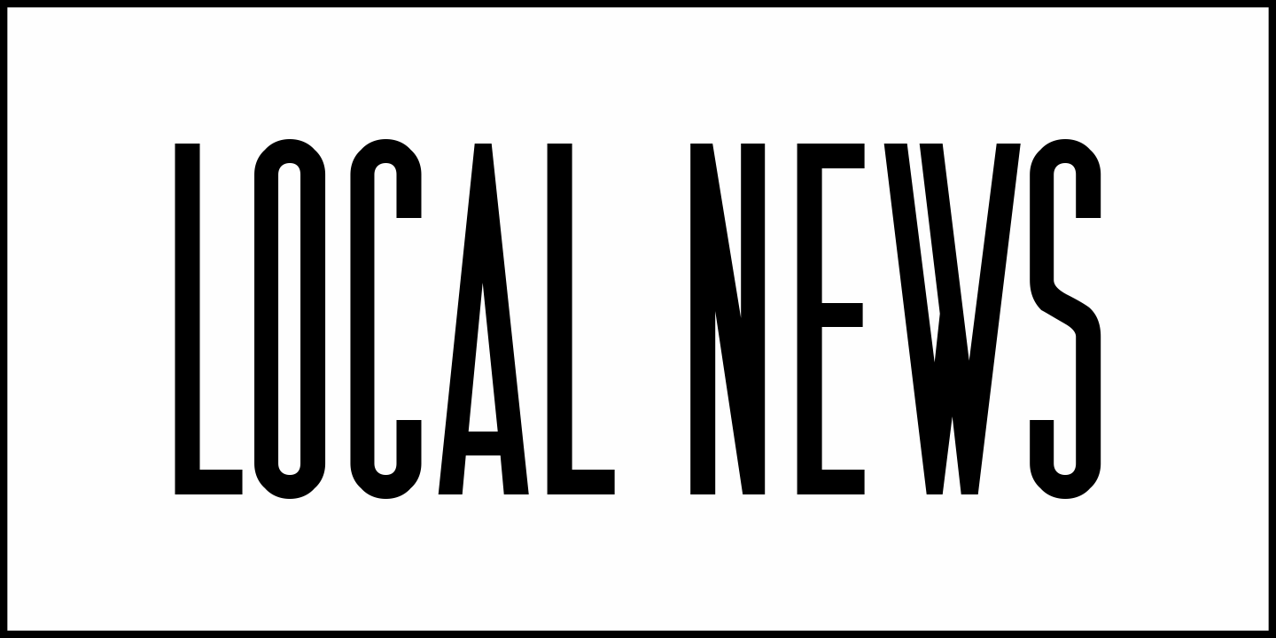 Local News Font Poster #2