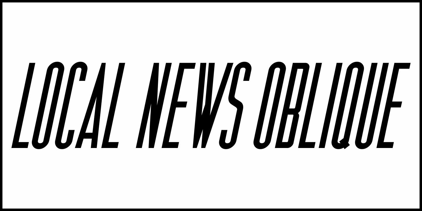 Local News Font Poster #4