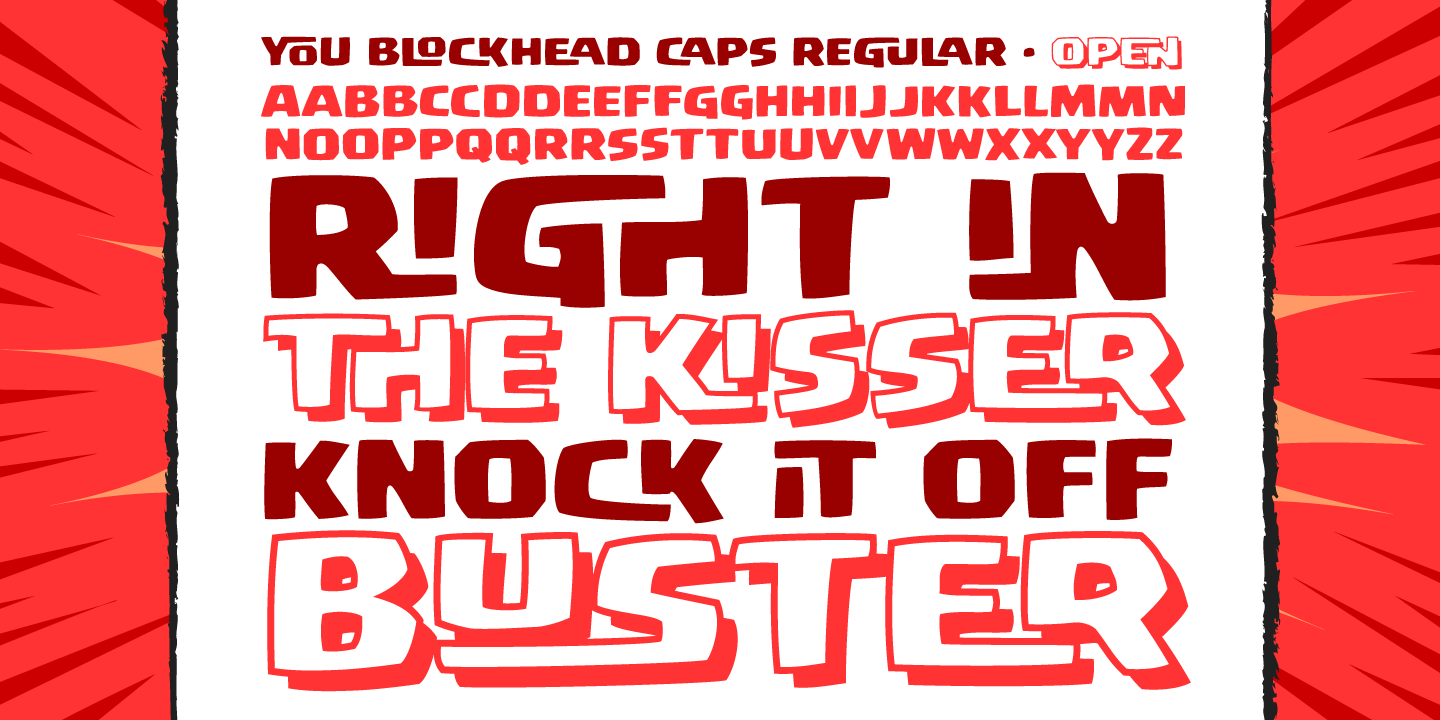 You Blockhead Font Poster #1