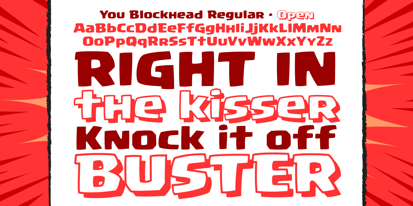 You Blockhead Font Poster #1