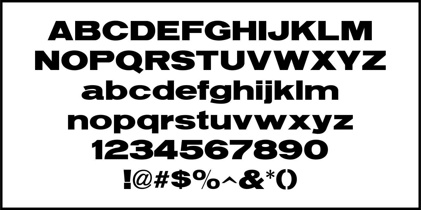 Manufacturer Font Poster #3