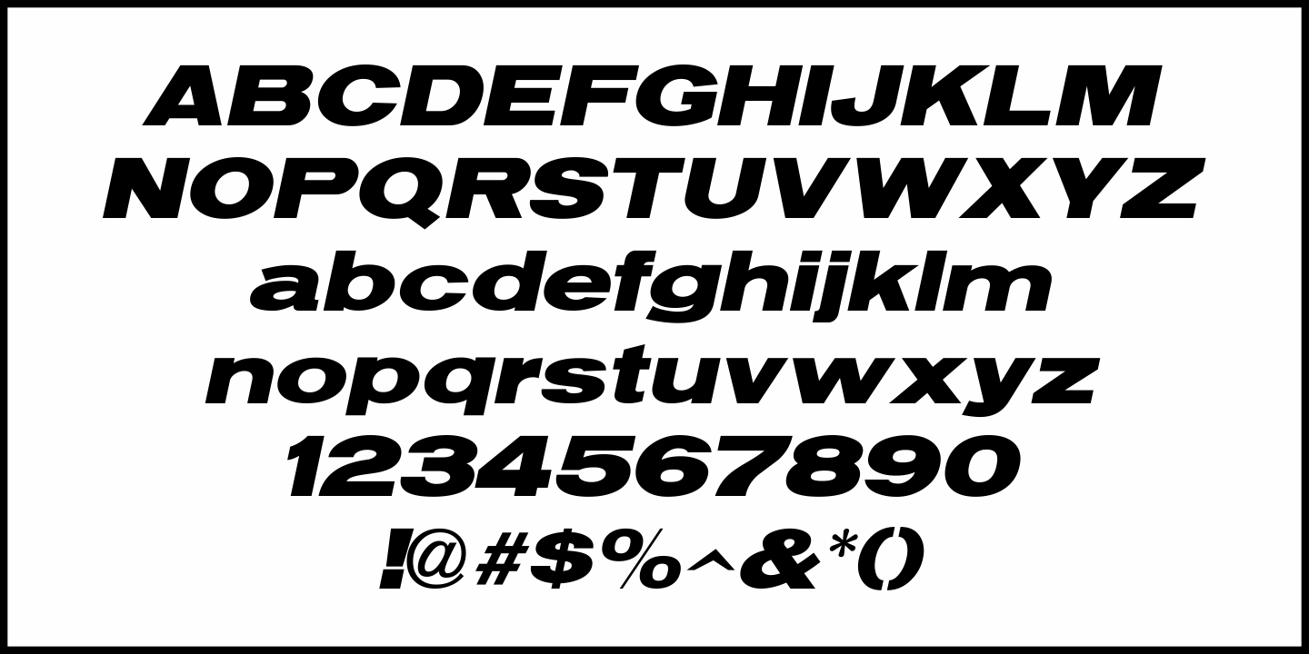 Manufacturer Font Poster #5