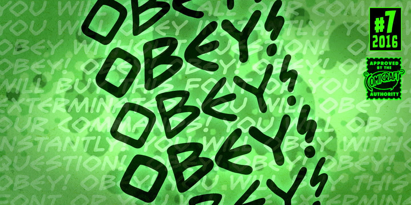 Obey Obey Obey Font Poster #1
